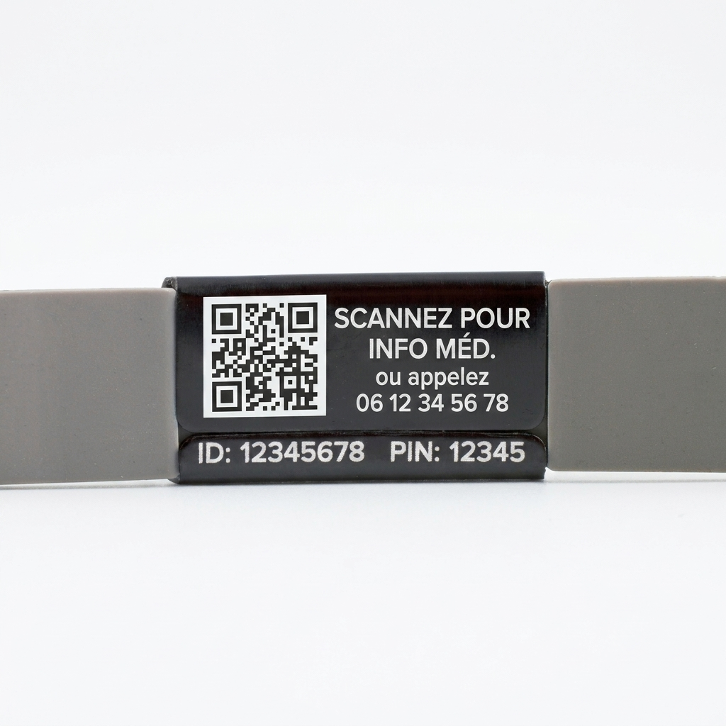 MsID Flex Nylon | Bracelet d’Identification Médicale Ajustable