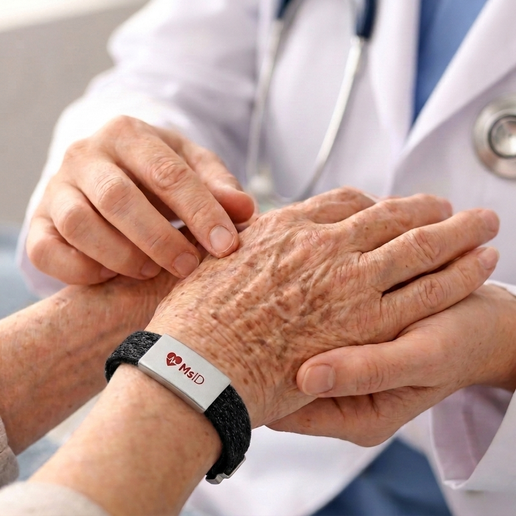 MsID Flex Nylon | Bracelet d’Identification Médicale Ajustable