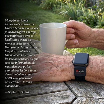 MsID Étui en Silicone | Compatible avec une Montre